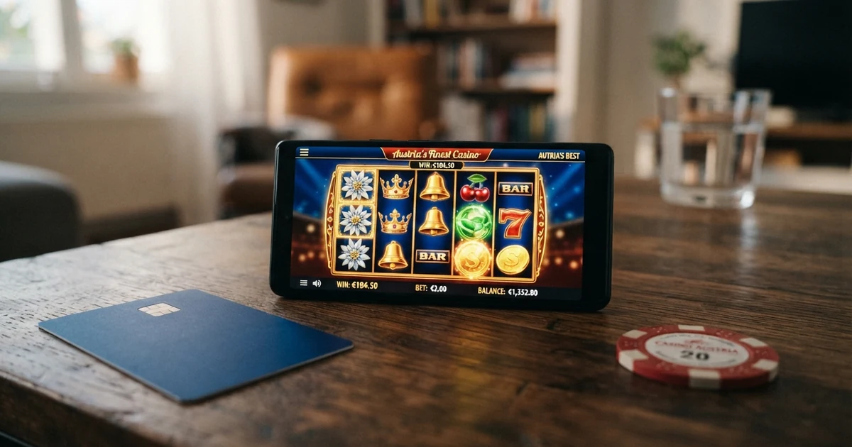 Startseite eines ausländischen Online Casinos mit Spielauswahl, Live-Casino-Vorschau und Lizenzsiegel in der Fußzeile