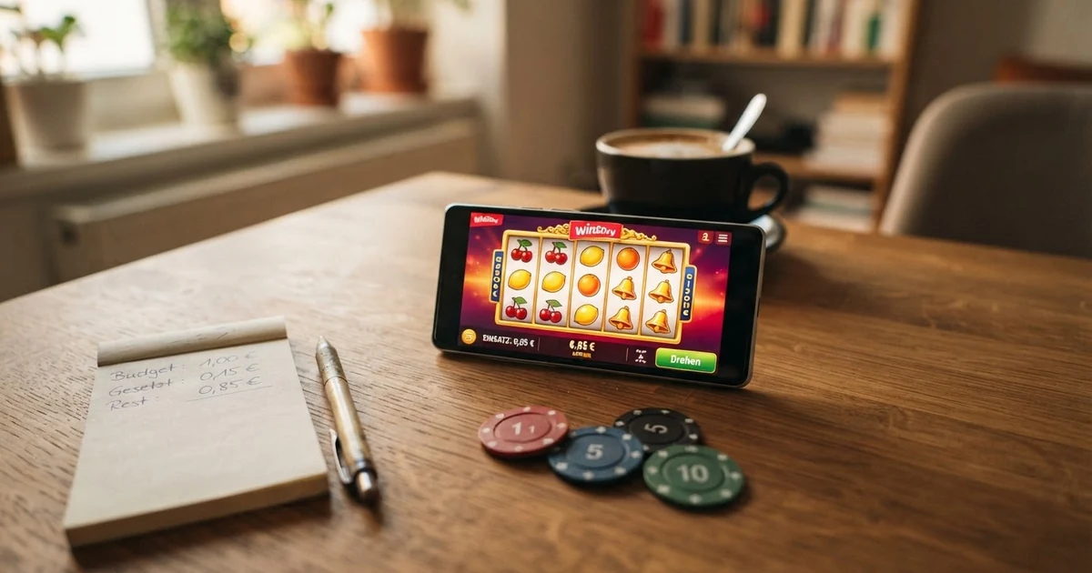 Auswahl an Online-Spielautomaten mit verschiedenen Einsatzstufen von 1 Cent bis 1 Euro auf einem Bildschirm
