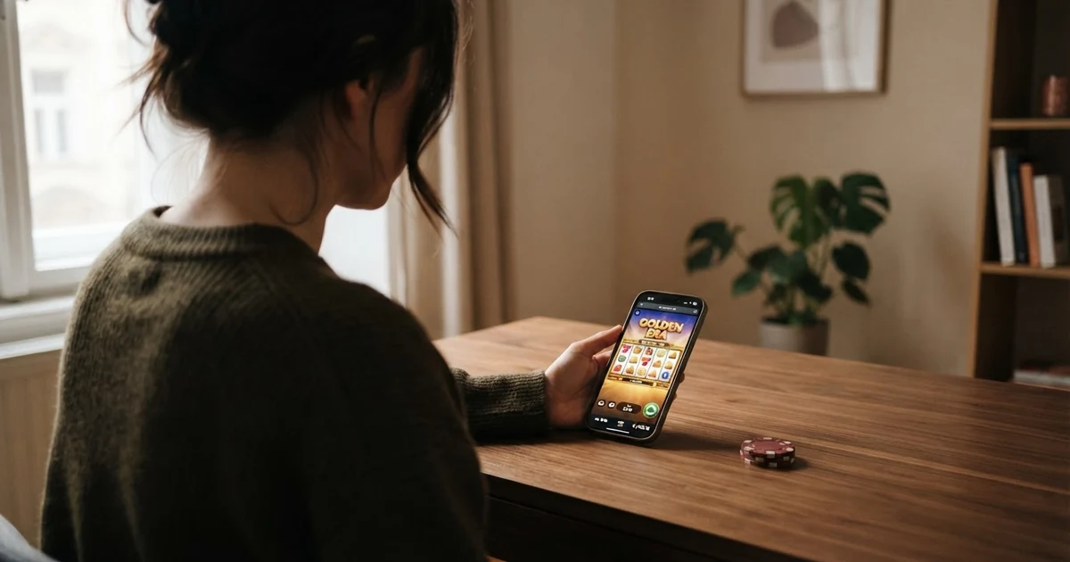 Startseite eines legalen österreichischen Online-Casinos mit Spielauswahl, Einzahlungsbutton und Lizenzhinweis in der Fußzeile