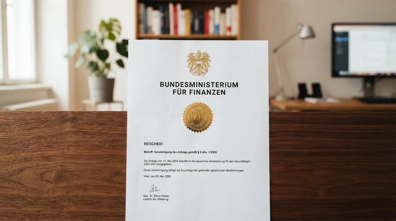 Offizielles Dokument mit Bundesadler und Schriftzug des Bundesministeriums für Finanzen