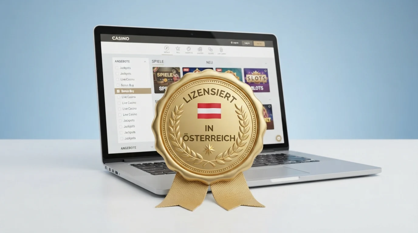 Das offizielle Logo von win2day neben dem Schriftzug „Österreichische Lotterien“ und dem BMF-Konzessionshinweis auf einer Casino-Startseite